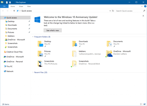 U programu Windows 10 Creators Update Microsoft će svoje proizvode oglašavati izravno u Exploreru