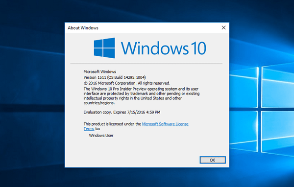 Majhna posodobitev za Windows 10 Build 14295 in nova vdelana programska oprema za Surface