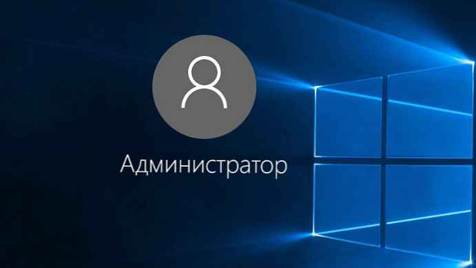 Uključite skriveni račun administratora u sustavu Windows 10