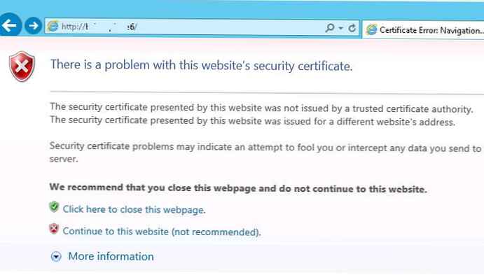 VMWare vCenter menonaktifkan peringatan sertifikat yang ditandatangani sendiri