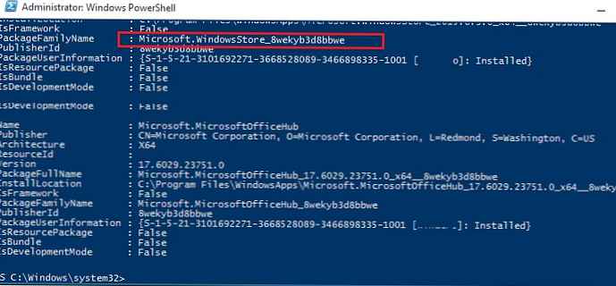 Odzyskiwanie Sklepu Windows w systemie Windows 10 po usunięciu go za pomocą programu PowerShell
