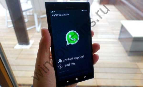 WhatsApp pro Windows Phone Beta Umístění a aktualizace uživatelského rozhraní