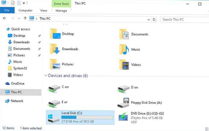 Kompaktowy system operacyjny Windows 10 oszczędza miejsce na dysku