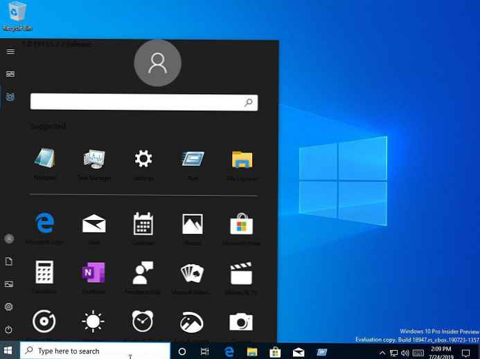 Windows 10 otrzymuje nowe menu Start (ponownie).