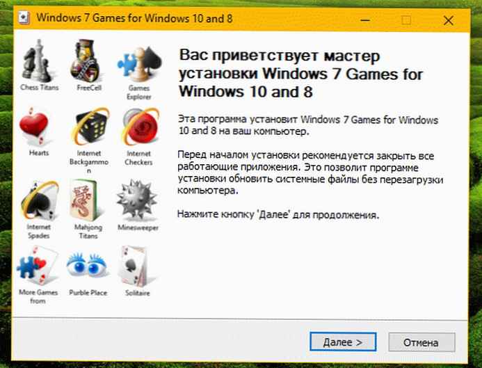 Game Windows 7 untuk Windows 10.