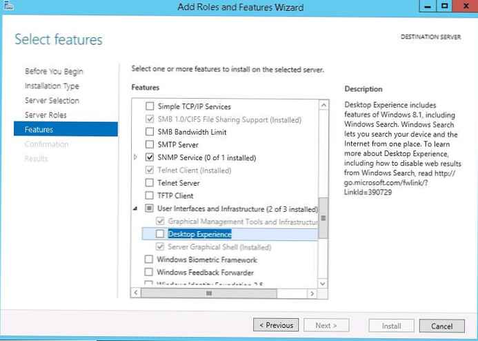 Zagon pripomočka za čiščenje diska v operacijskem sistemu Windows Server 2012 R2 in 2008 brez namizja