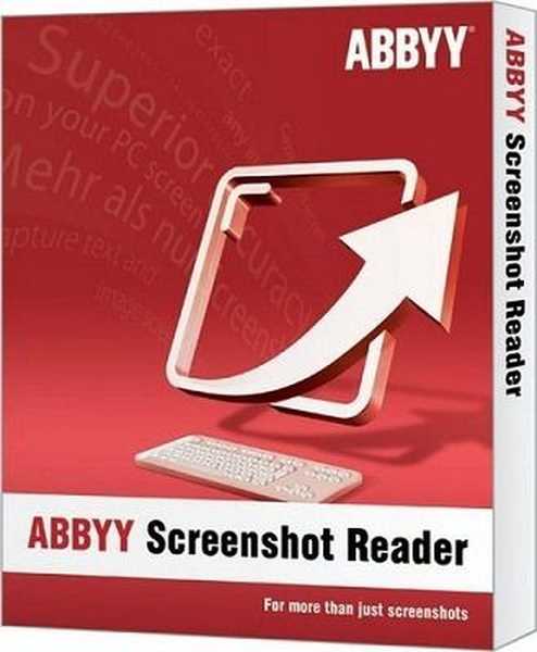 ABBYY Screenshot Reader - zaslon zaslona s pripadajočo pretvorbo slik v besedilo