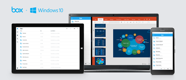 Box стартира своето универсално приложение за Windows 10