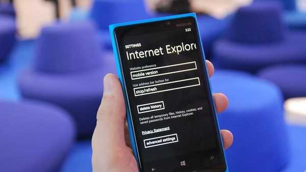 Čo je nové v prehliadači Internet Explorer 11 pre Windows Phone 8.1