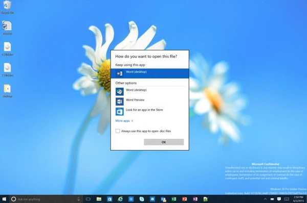 Gabe Aul je pokazal nekaj posnetkov zaslona sistema Windows 10 Insider Preview Build 10136