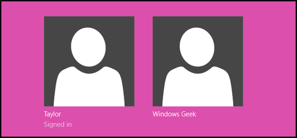 Как да промените цвета на екрана за вход в Windows 8