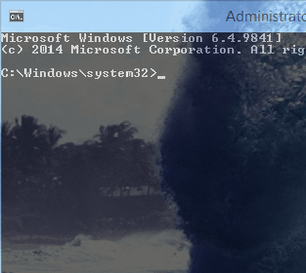Ako nastaviť priehľadnosť okna príkazového riadku v systéme Windows 10