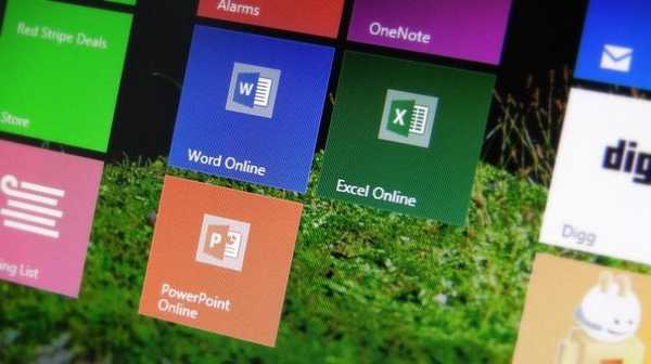 Ako vytvoriť dlaždice na spúšťanie aplikácií z Office Online z úvodnej obrazovky Windows 8 alebo 8.1