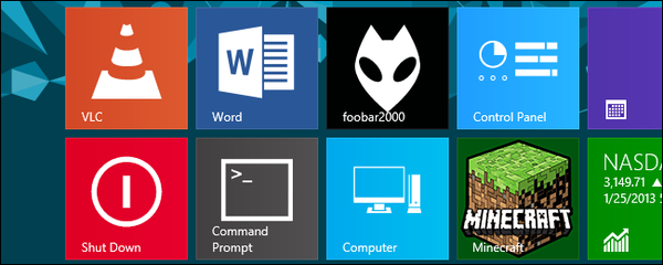 Ako vytvoriť dlaždice pre ľubovoľný desktopový program v systéme Windows 8