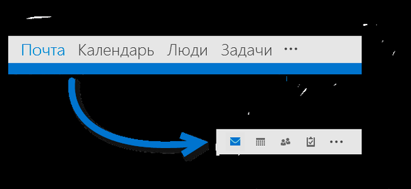 Jak povolit kompaktní zobrazení pro navigační lištu v aplikaci Outlook 2013