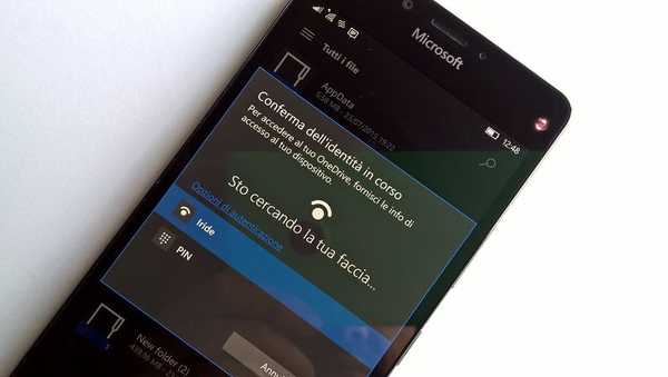 Az OneDrive védelme a Windows 10 Mobile rendszeren a Windows Hello segítségével
