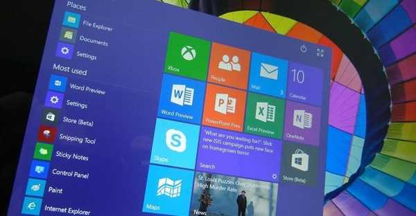 Koje su mogućnosti prilagođavanja izbornika Start u Windows 10 build 9926
