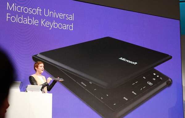 Microsoft menunjukkan keyboard lipat serbaguna