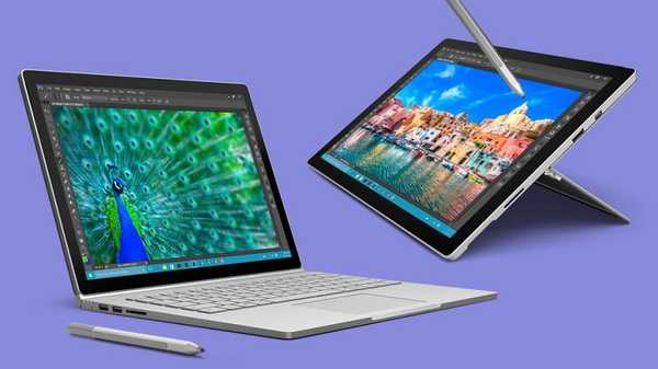A Surface Pro 4 és a Surface Book használt processzormodellek