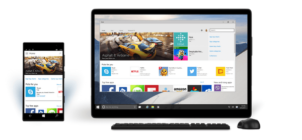 Szczegóły nowego sklepu Windows Store w systemie Windows 10