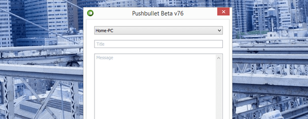 Pushbullet - mentransfer konten antara komputer Windows dan perangkat Android dan iOS