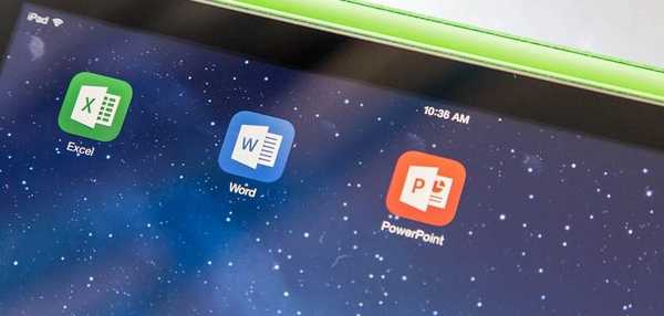 С първата актуализация в Office for iPad се появи функцията за печат