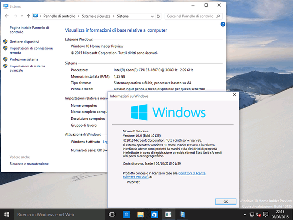 Windows 10 stavať únik 10135