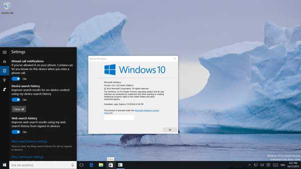 A Windows 10 build 10568 szivárog