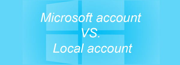 Jaka jest różnica między kontem Microsoft a kontem lokalnym w systemie Windows 8