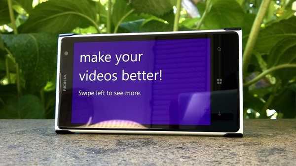 Video Tuner - editor video untuk Windows Phone 8.1 yang dikembangkan oleh Microsoft