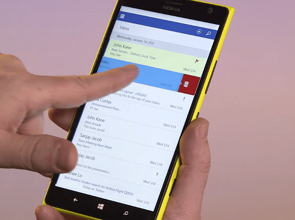 Windows 10 untuk smartphone beberapa inovasi dalam screenshot dari rakitan baru