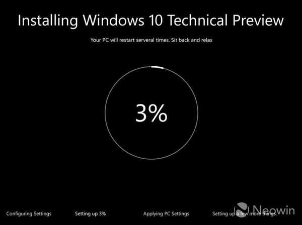 Windows 10 отримає новий інтерфейс процесу установки системи