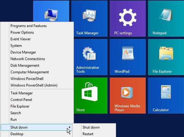 Windows 8.1 завершити роботу комп'ютера стане простіше