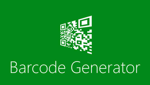 Aplikacija Generator črtnih kod s sodobnim vmesnikom za ustvarjanje QR kod v sistemu Windows 8
