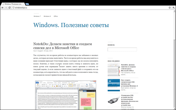 Prehliadač Google Chrome v štýle metra v systéme Windows 8