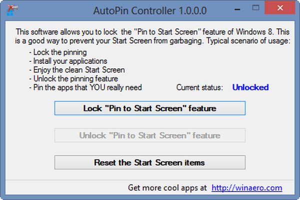 Kako blokirati automatsko prikvačivanje prečaca na početnom zaslonu sustava Windows 8