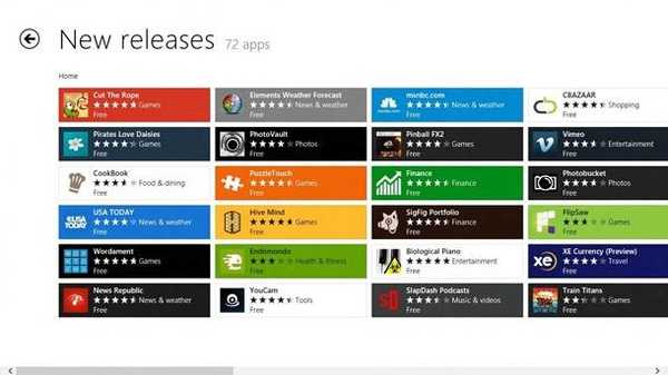 Microsoft Windows 8 bo med zagonom ponudil več aplikacij kot katera koli druga platforma