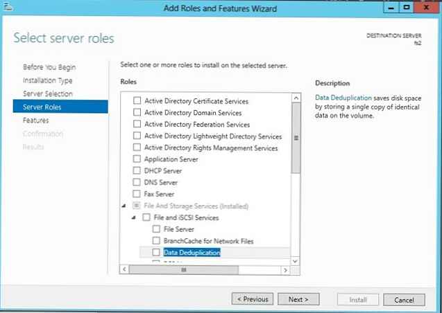 Umnožavanje podataka u sustavu Windows Server 2012