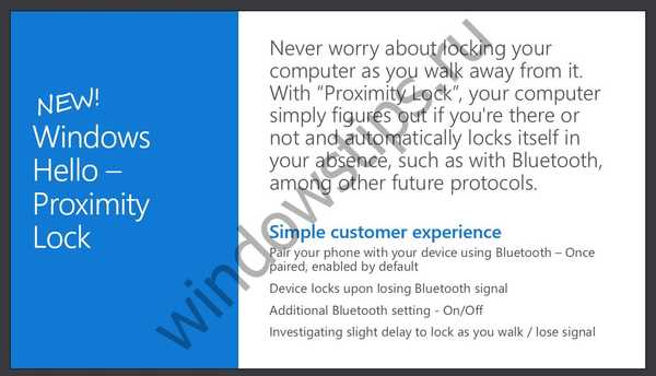 Blokada dynamiczna w systemie Windows 10 będzie korzystać z Bluetooth