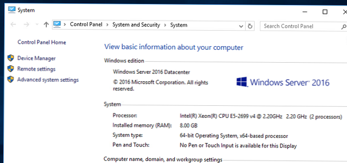 Prejdite na staršiu verziu systému Windows Server z dátového centra na štandardné