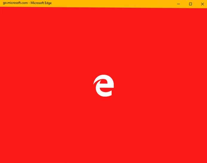 Як змінити колір заставки Edge в Windows 10.