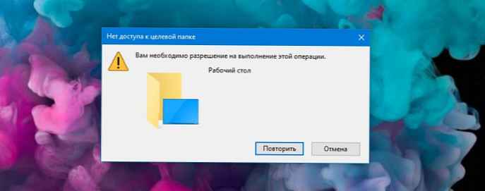 Kako u sustavu Windows 10 zabraniti stvaranje datoteka na radnoj površini.