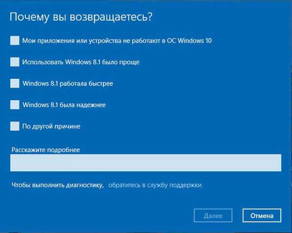 Kako se vratiti s Windows 10 na Windows 8.1 ili Windows 7