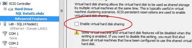 Udostępnione pliki VHDX (Udostępnione VHDX) w systemie Windows Server 2012 R2