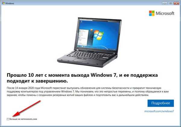 Podpora za Windows 7, kaj storiti