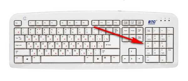 Ovládání kurzorem myši na klávesnici
