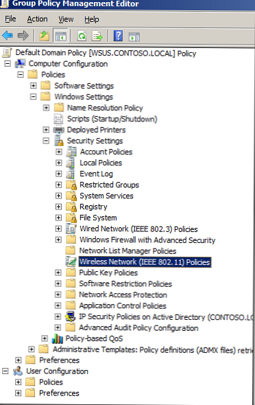 Správa bezdrátových sítí v systému Windows 7 pomocí skupinových zásad