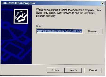 Instalace aplikací na terminálový server v systému Windows Server 2008