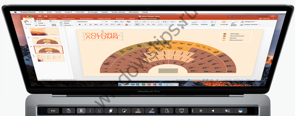 Предварителна поддръжка на Microsoft Office Mac за тъч бар