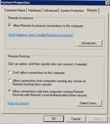 Включаємо Network Level Authentication в Windows XP SP3